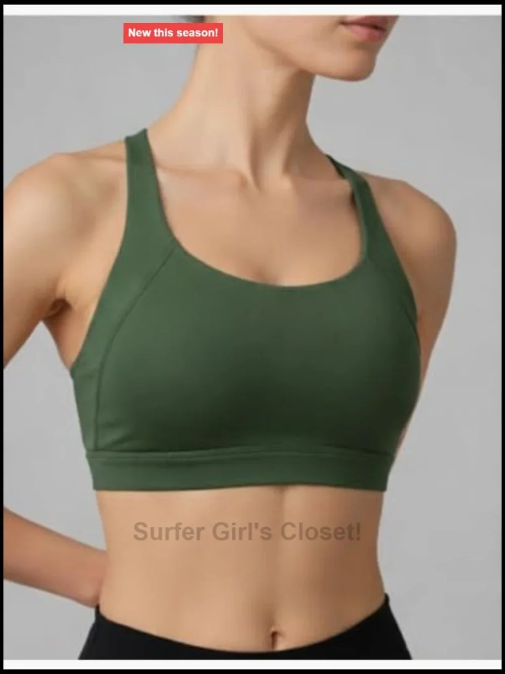 2-Pack High Impact Sports Bra for Women W/ Sewn-In Cups